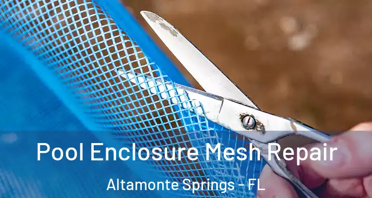 Pool Enclosure Mesh Repair Altamonte Springs - FL